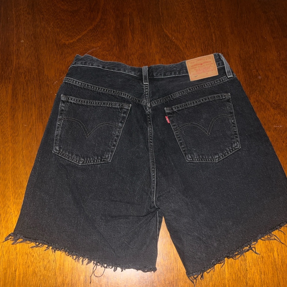 COPY - 501s Mid Thigh Denim Jean Shorts - Size 30 - Picture 3 of 4